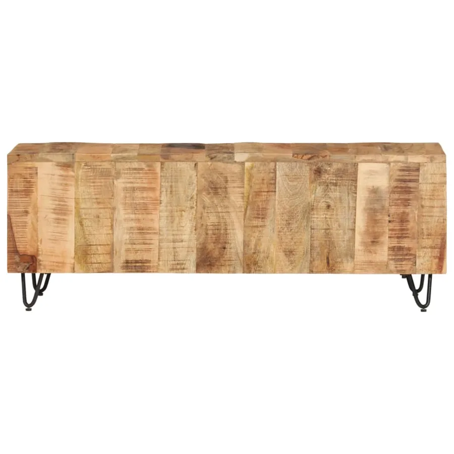 Meuble TV 110x30x40 cm Bois massif de manguier - 2