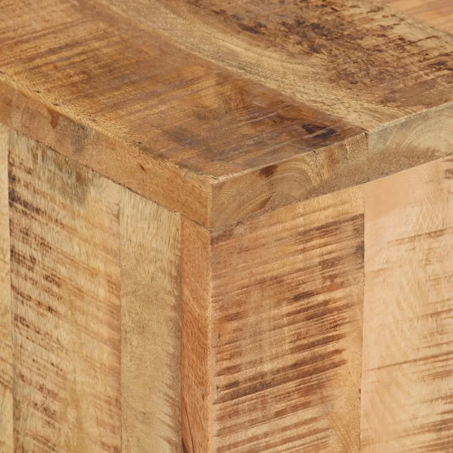 Meuble TV 110x30x40 cm Bois massif de manguier - 4