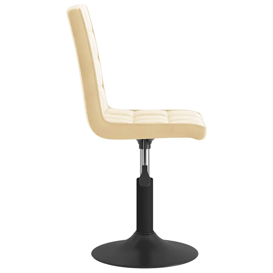 Chaises pivotantes à manger lot de 2 crème velours - 5