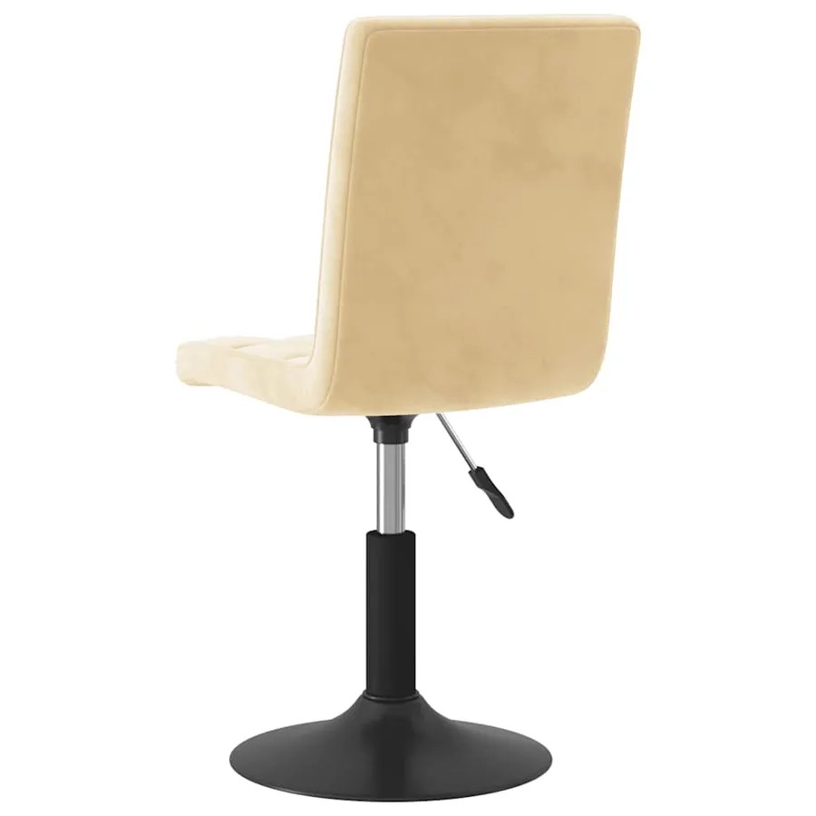 Chaises pivotantes à manger lot de 2 crème velours - 6