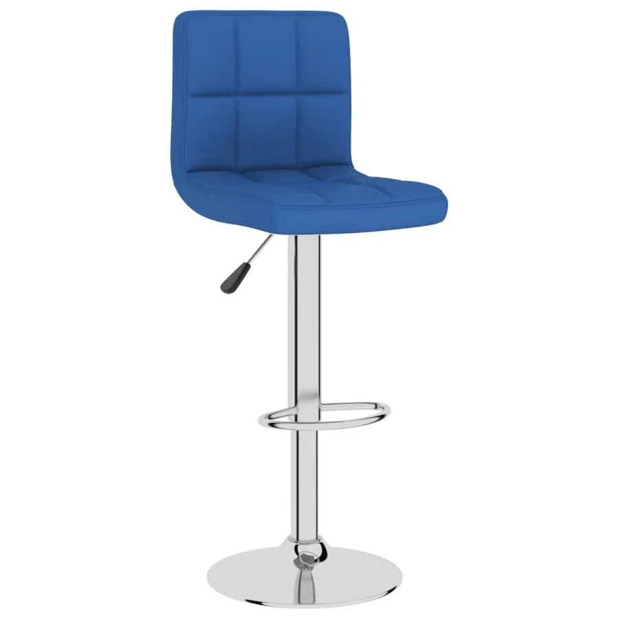 Tabourets de bar lot de 2 bleu tissu - 3