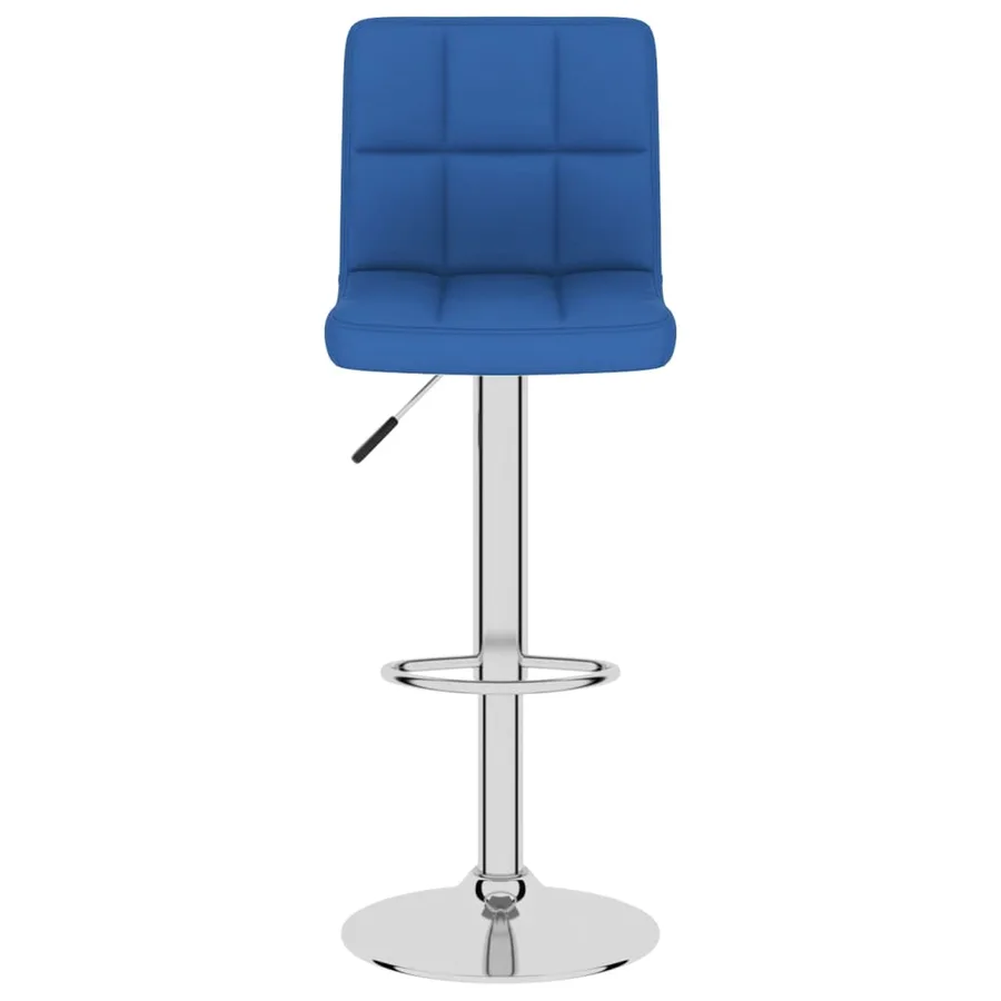 Tabourets de bar lot de 2 bleu tissu - 4