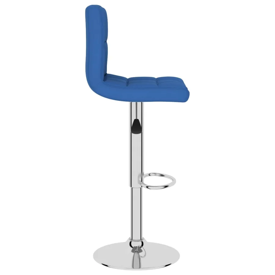 Tabourets de bar lot de 2 bleu tissu - 5