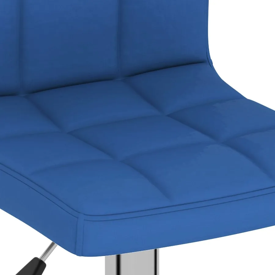 Tabourets de bar lot de 2 bleu tissu - 8