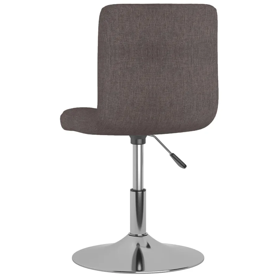Tabouret de bar pivotant Taupe Tissu - 5