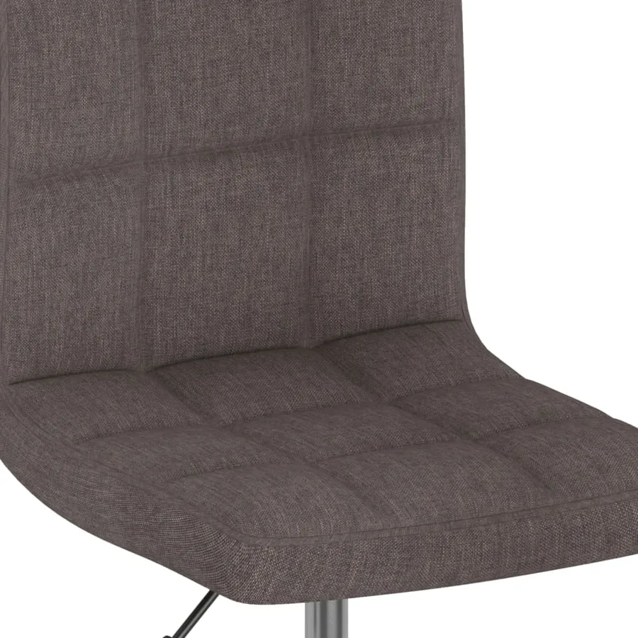 Tabouret de bar pivotant Taupe Tissu - 6