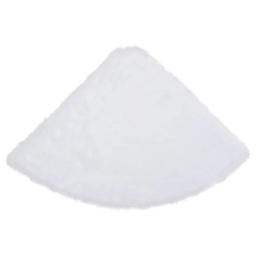 Jupe de sapin de Noël blanche 150 cm en fausse fourrure - 4
