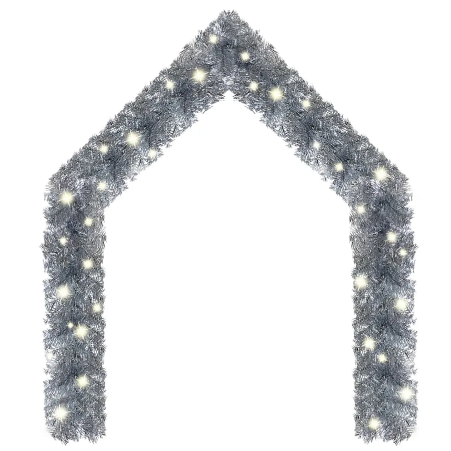 Guirlande de Noël avec lumières LED 10 m Argenté - 2