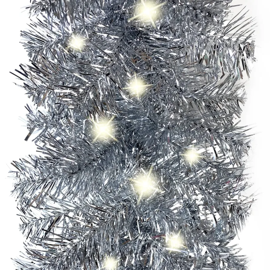Guirlande de Noël avec lumières LED 10 m Argenté - 3