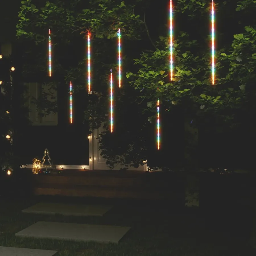 Guirlandes lumineuses 8 pcs 50 cm 288 LED coloré