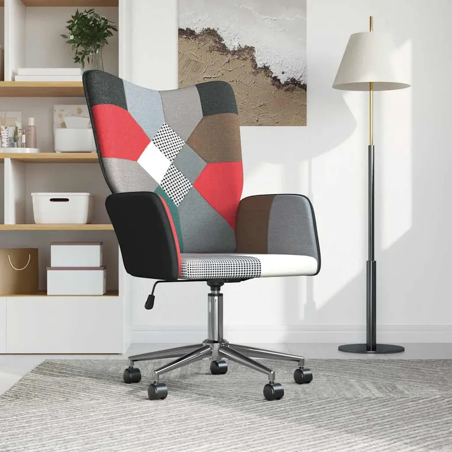 Chaise de relaxation Patchwork Tissu - 2