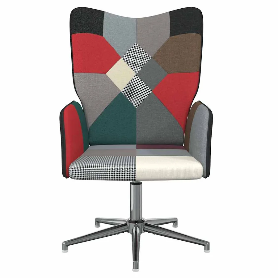 Chaise de relaxation Patchwork Tissu - 3