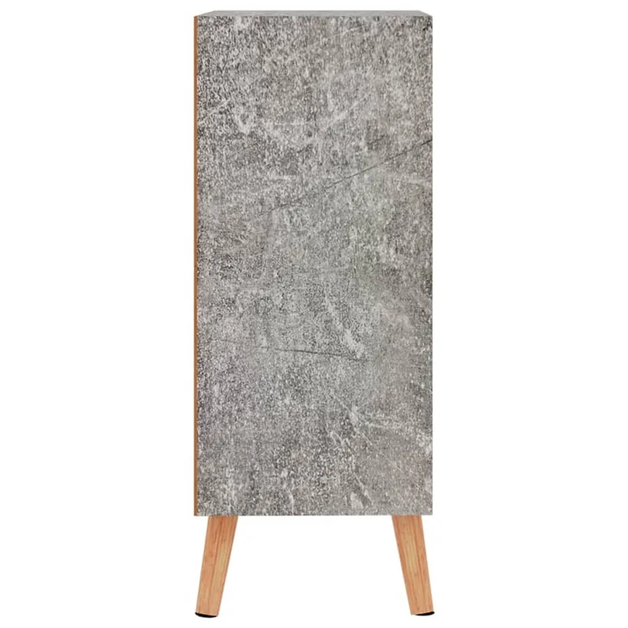Buffet gris béton 60x30x72 cm bois d'ingénierie - 4