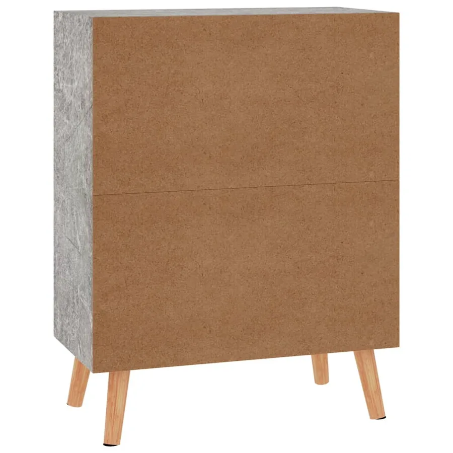 Buffet gris béton 60x30x72 cm bois d'ingénierie - 6