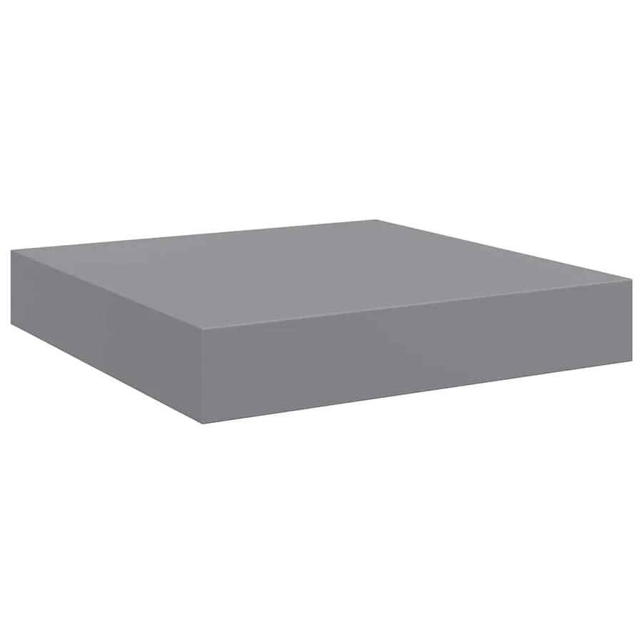 Étagères murales flottantes 4 pcs gris 23x23,5x3,8 cm MDF - 6