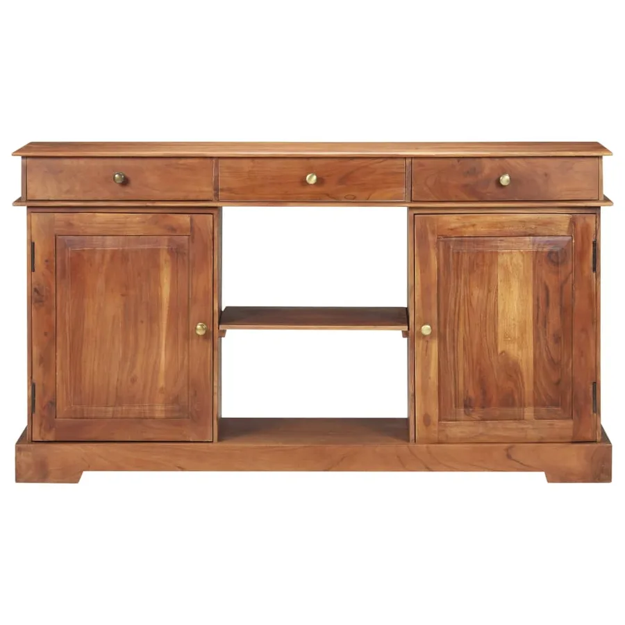 Buffet 135x35x75 cm Bois d'acacia solide - 3