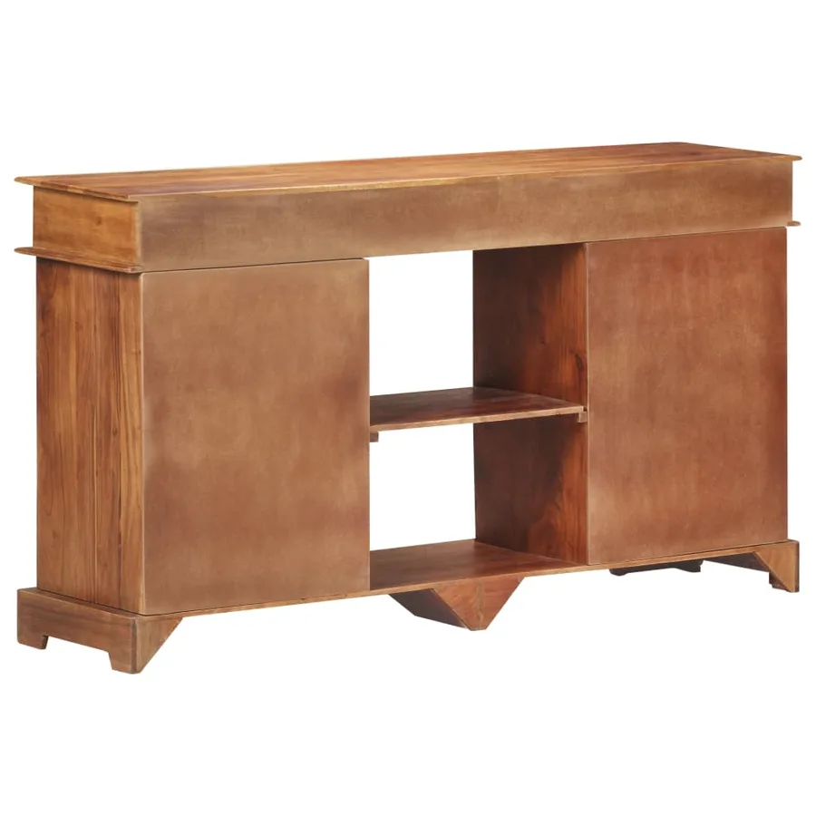 Buffet 135x35x75 cm Bois d'acacia solide - 4