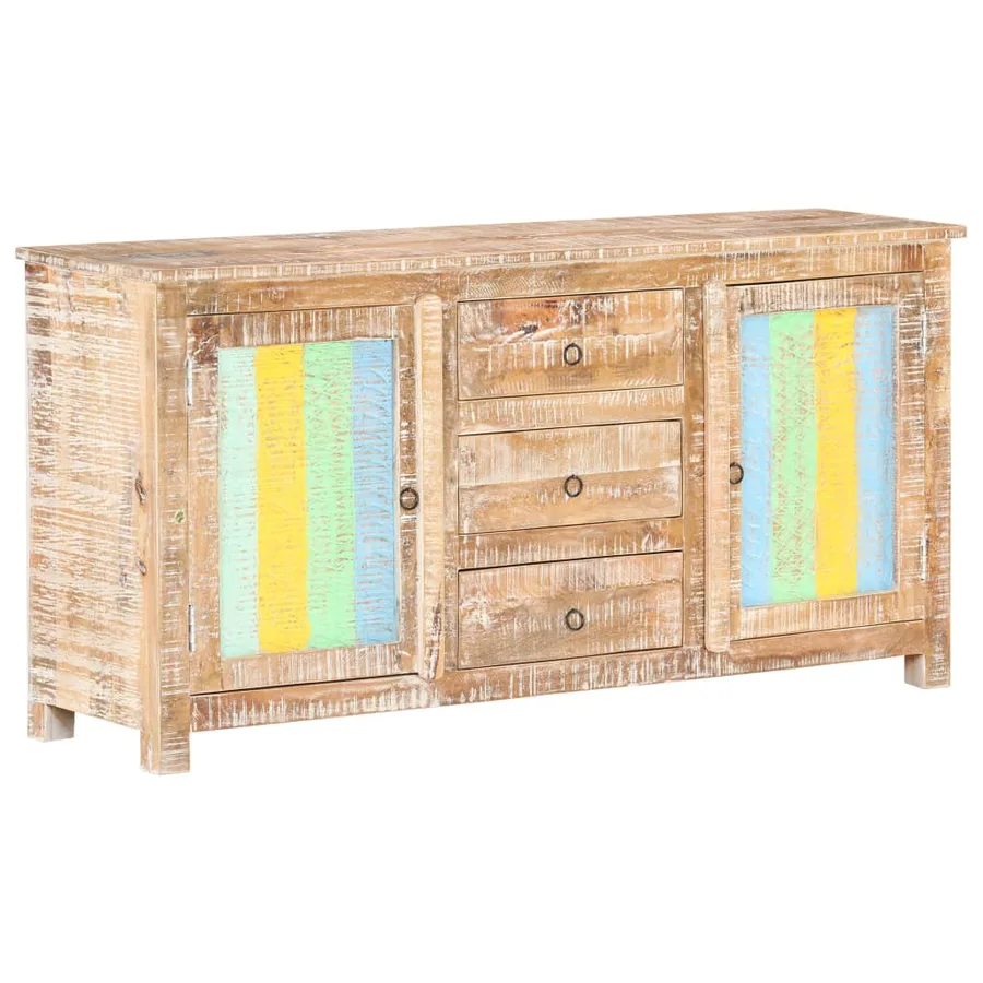 Buffet 151x40x75 cm Bois d'acacia brut - 10