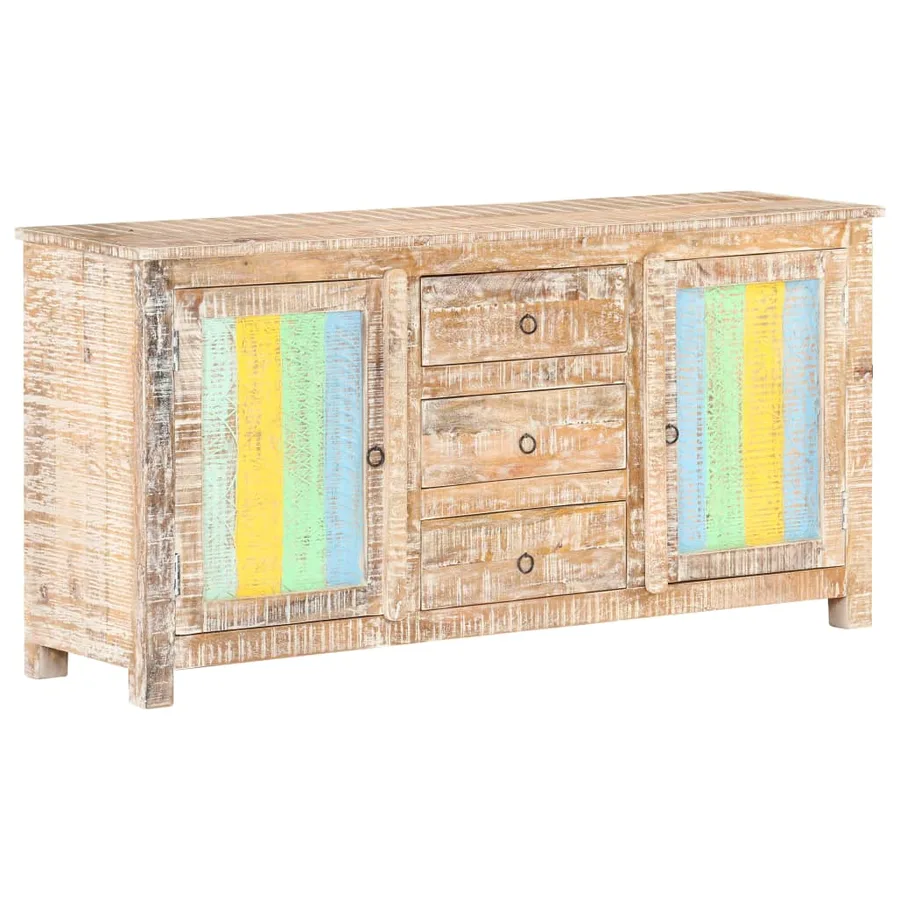Buffet 151x40x75 cm Bois d'acacia brut - 11