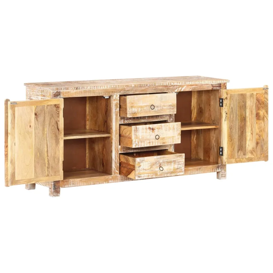 Buffet 151x40x75 cm Bois d'acacia brut - 3