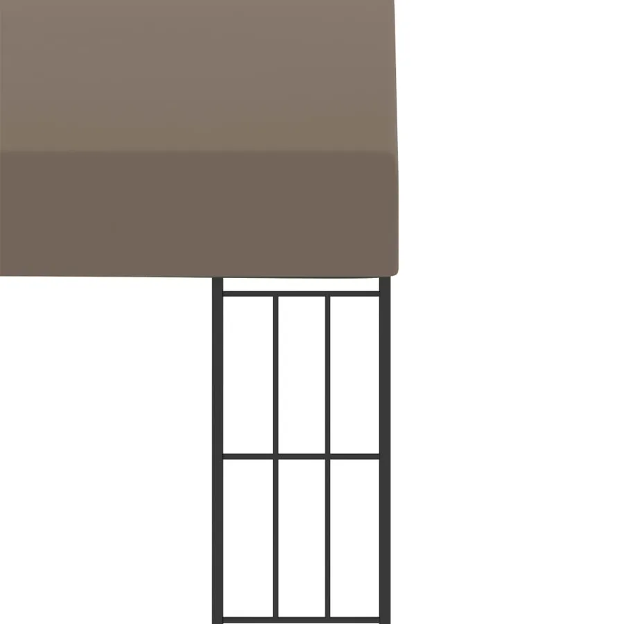 Belvédère mural 3x3 m Taupe Tissu - 5
