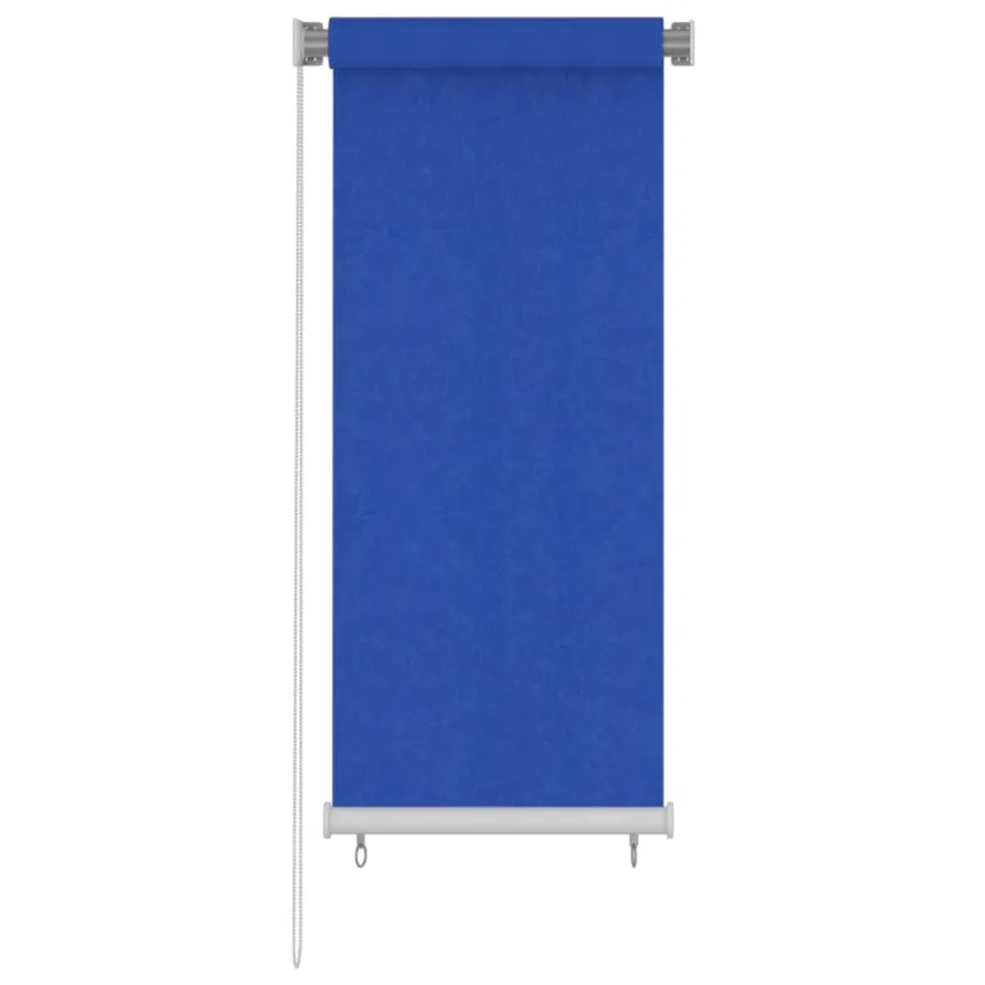 Store roulant d'extérieur 65 (l) x 140 (H) cm HDPE bleu