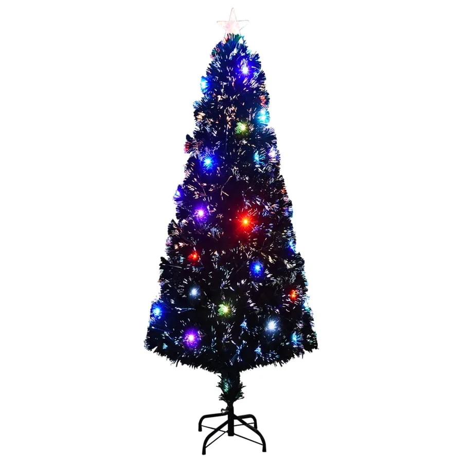 Arbre de Noël pré-éclairé avec support et LED 240 cm fibre optique - 2