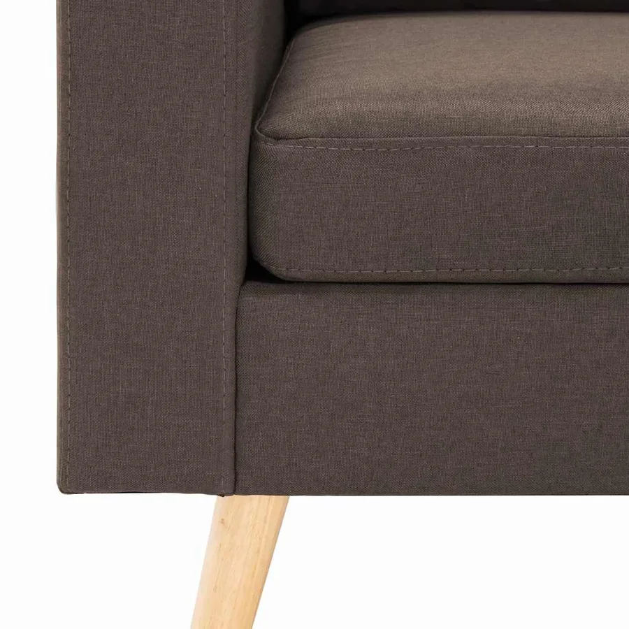 Fauteuil marron tissu - 6