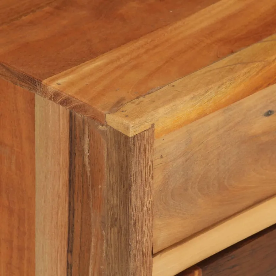Table de chevet 40x30x50 cm Bois de récupération massif - 7