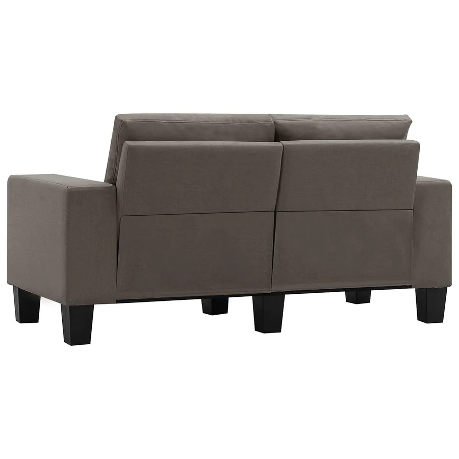 Canapé Taupe 2 places tissu - 5