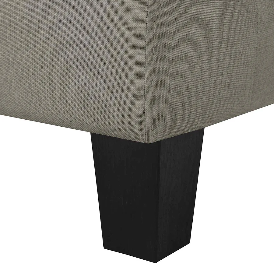 Canapé Taupe 2 places tissu - 7