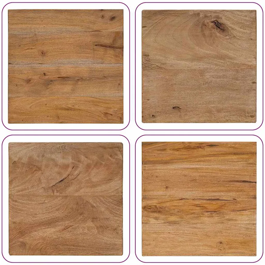 Table basse en rondin 40x40x40 cm bois de récupération mélangé - 5
