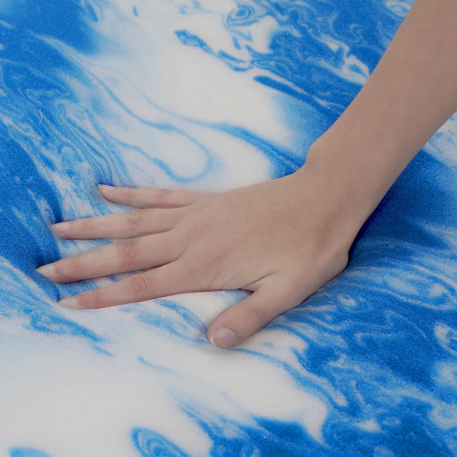 Sur-matelas 100 x 200 cm Mousse de gel 7 cm - 7