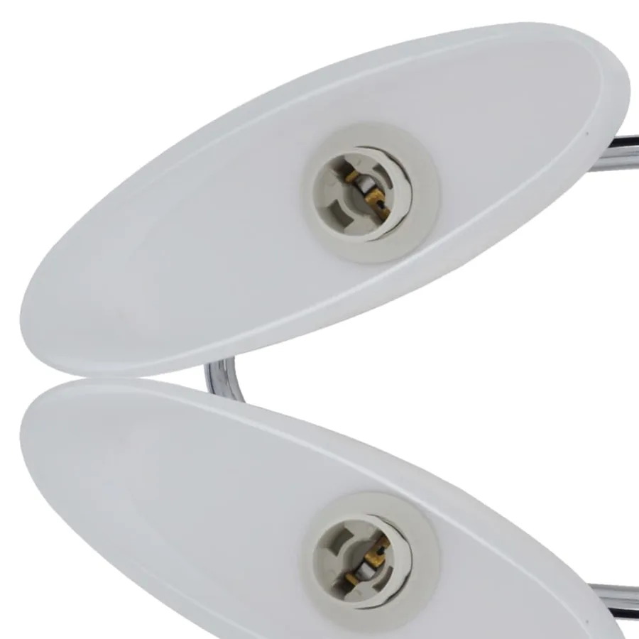 Plafonnier avec abat-jours en verre ellipsoïde 4 pcs E14 - 6