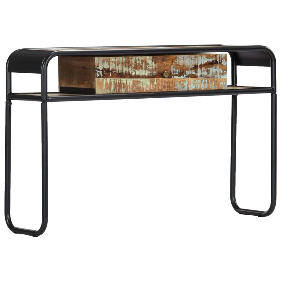 Table console 118 x 30 x 75 cm Bois de récupération massif - 10