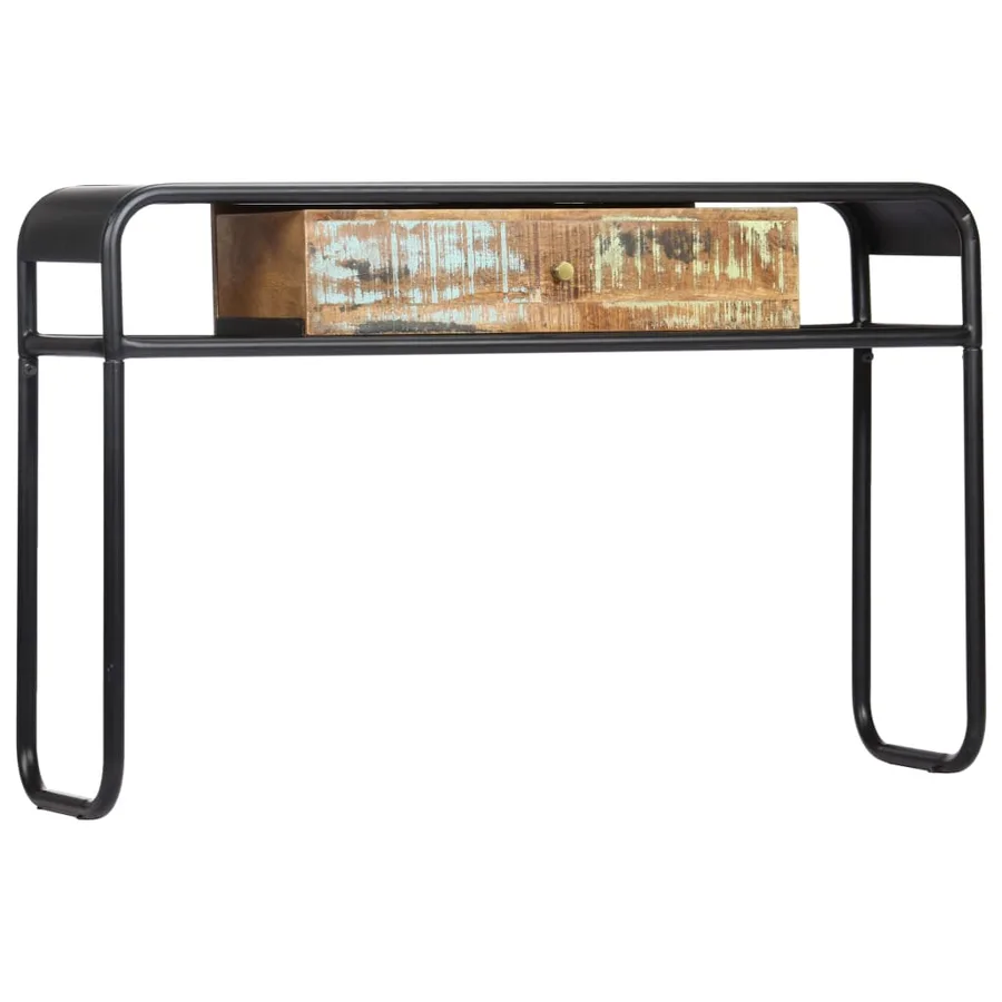 Table console 118 x 30 x 75 cm Bois de récupération massif - 11