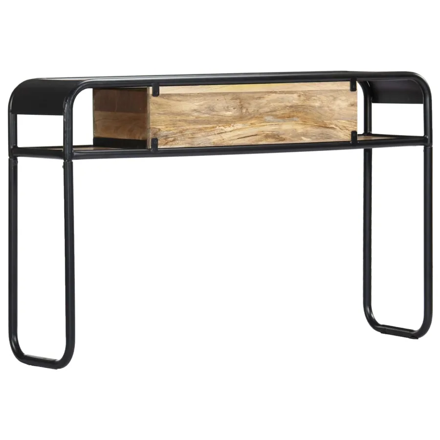 Table console 118 x 30 x 75 cm Bois de récupération massif - 15