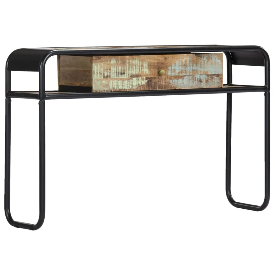 Table console 118 x 30 x 75 cm Bois de récupération massif - 9