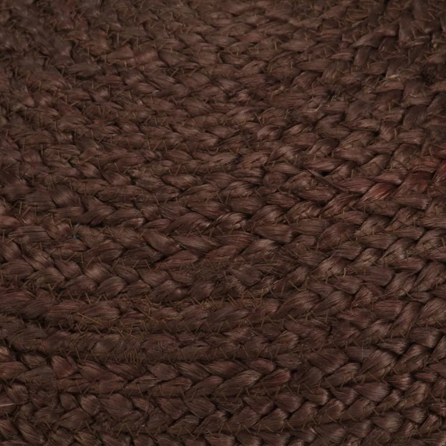 Pouf fait à la main Marron 40 x 45 cm Jute - 3