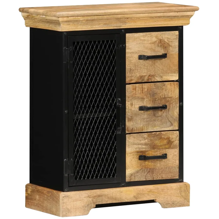 Buffet 60x30x75 cm Bois de manguier massif
