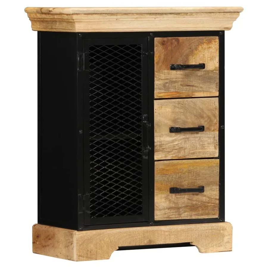 Buffet 60x30x75 cm Bois de manguier massif - 10