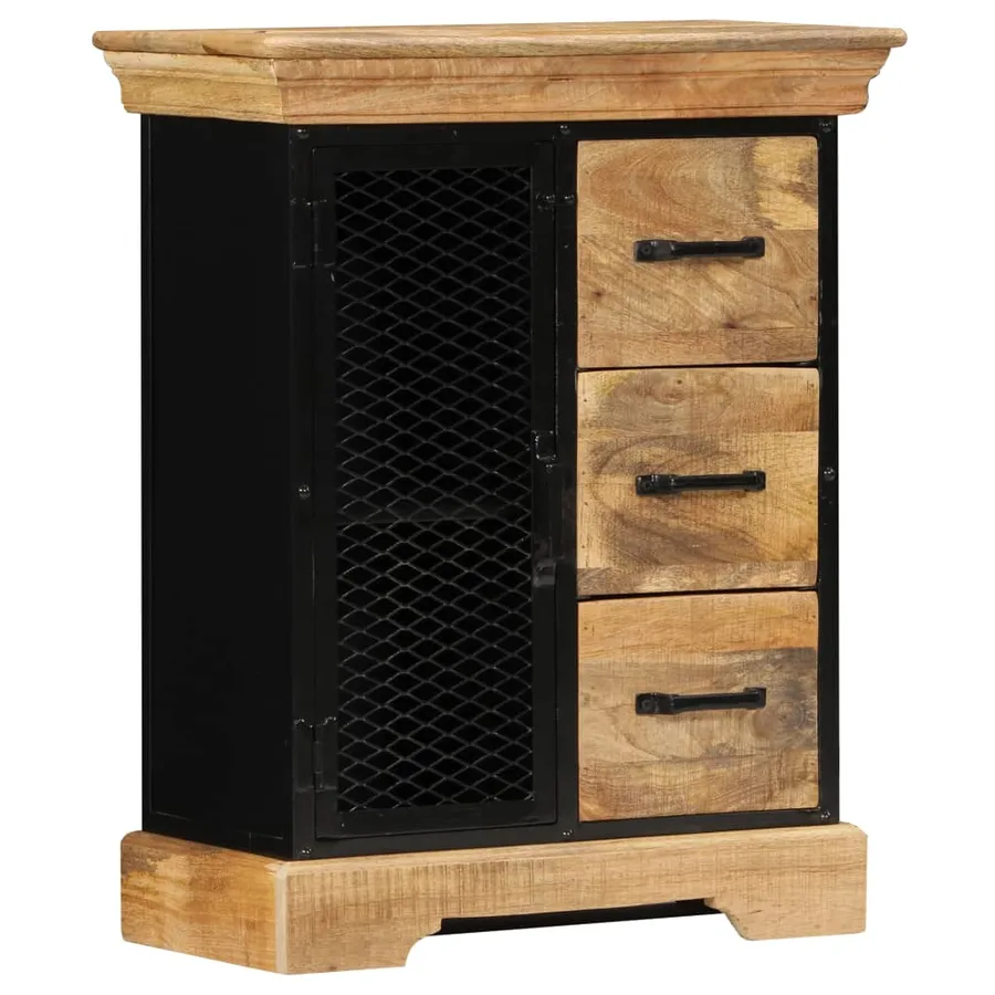 Buffet 60x30x75 cm Bois de manguier massif - 11