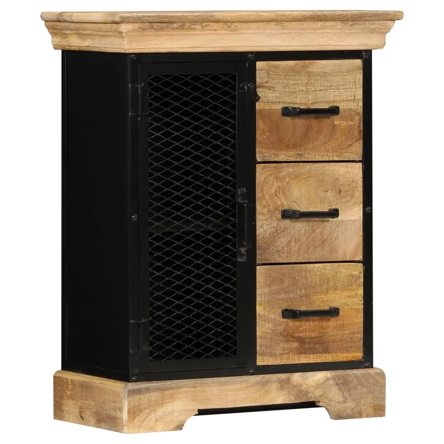 Buffet 60x30x75 cm Bois de manguier massif - 13