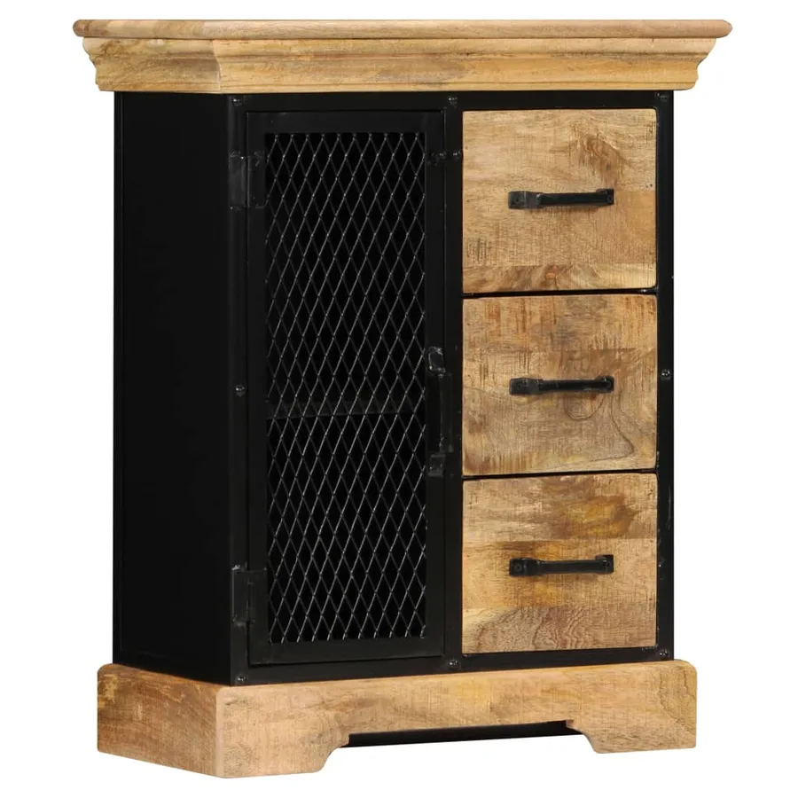Buffet 60x30x75 cm Bois de manguier massif - 14