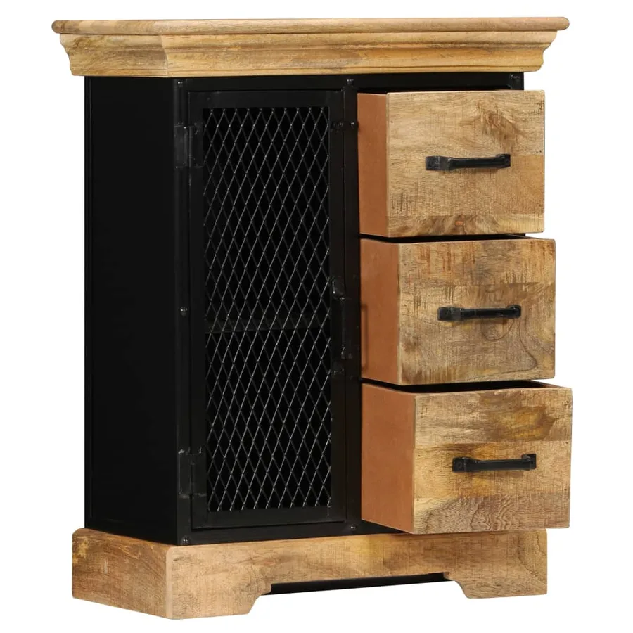 Buffet 60x30x75 cm Bois de manguier massif - 5