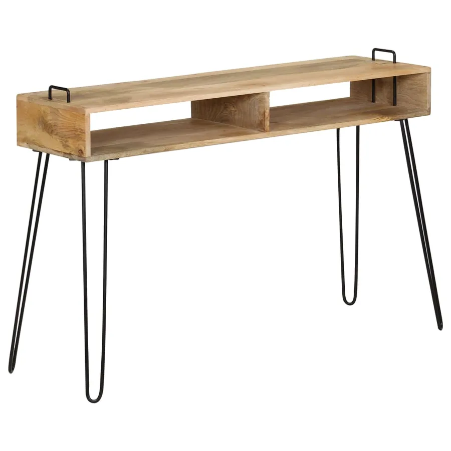 Table console Bois de manguier massif 115 x 35 x 76 cm - 10
