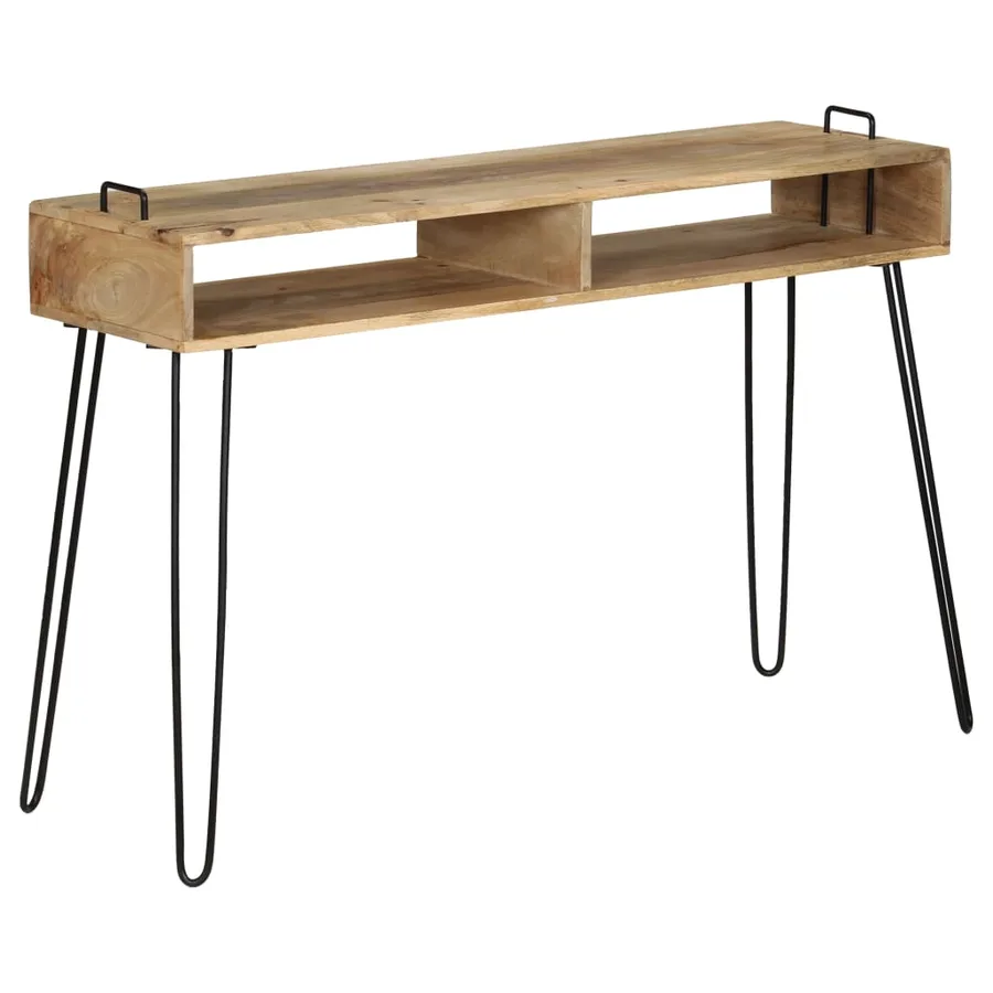 Table console Bois de manguier massif 115 x 35 x 76 cm - 11