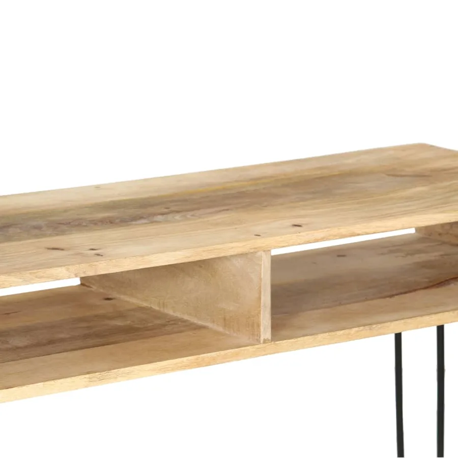Table console Bois de manguier massif 115 x 35 x 76 cm - 5