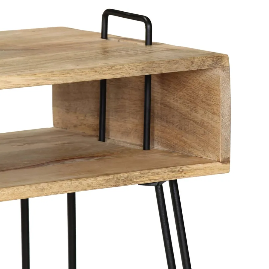 Table console Bois de manguier massif 115 x 35 x 76 cm - 6