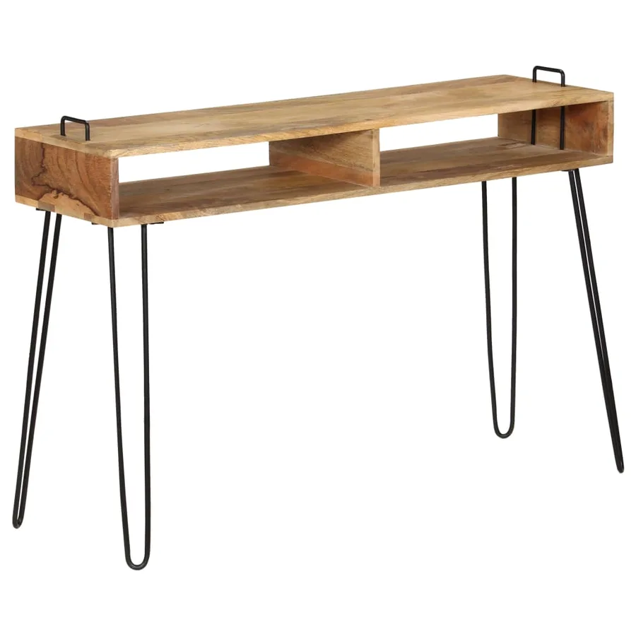 Table console Bois de manguier massif 115 x 35 x 76 cm - 8